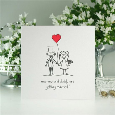 将小新鲜进行到底：简略图画婚礼喜帖